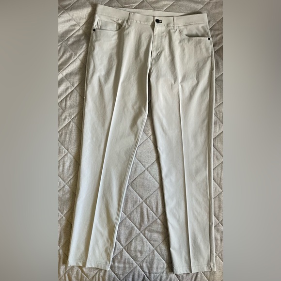 Public Rec Pants Men’s 37x33 Black Gray Work Casual Golf 5 Pocket Polyester - Picture 10 of 16